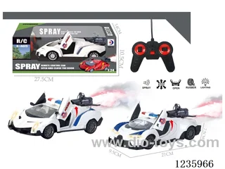 1:24 RC Spray Poison/Bugaadi Police Car; 2 models mix not included battery