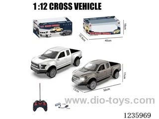 1:12 Pickup Truck 4ch RC Car 27MHZ with light 2 colors Included Battery