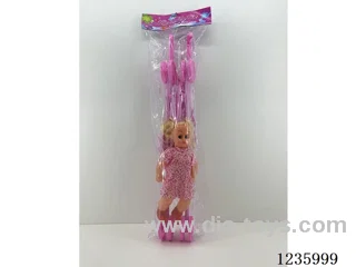 Stroller with 12-inch doll