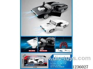1:12 27MHZ 5ch RC Car with light 2 colors mixed included battery +USB cable (remote control 2AA not included)