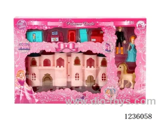 (GCC) Mini Castle with Light/12 Songs (Included battery 3*AG13 ) (2 Mixed)