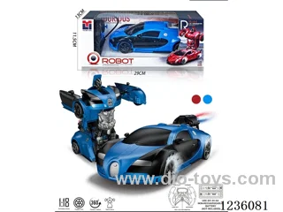 1:18 one-touch transformation Bugatti simulation spray car not included battery