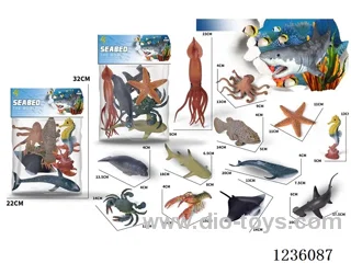 6 marine animals. 2 types mixed
