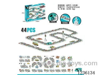 DIY winding city puzzle track