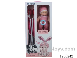 10-inch elbow doll with plastic cart/IC included battery 2*AG13