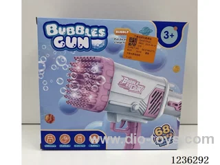 Space rocket bubble gun included battery 3 colors mixed