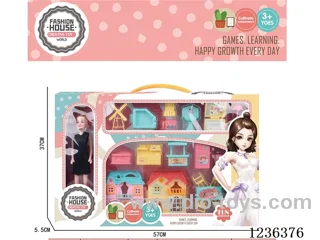 Furniture villa set with Barbie