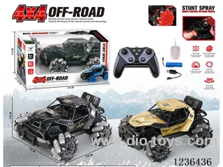 2.4G sidewalk lights smoke alloy RC car (included battery)