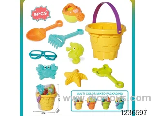 Beach Castle Bucket 9pcs