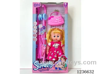 12 inch empty body stroller doll with music included battery