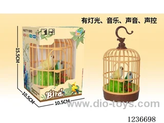 Sound control birdcage W L/M(2 birds)not included battery