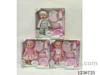 12 inch Vinyl Dolls + Accessories Included Battery