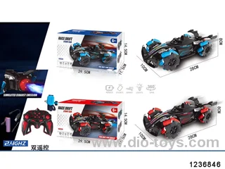 2.4G spraying stunt car with light and music