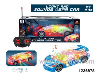 1:18 4 ch rc car with light/music，not include battery