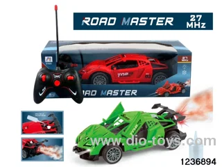 1:18 6 ch rc spary car with light，not include battery
