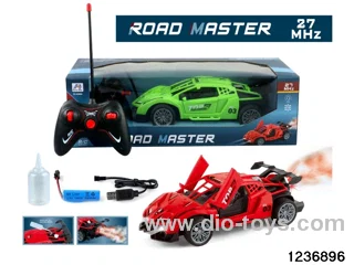1:18 6 ch rc spary car with light，include battery