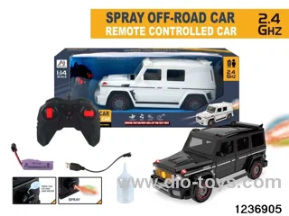 1:14 6 ch 2.4G rc spray car with light/music，include battery