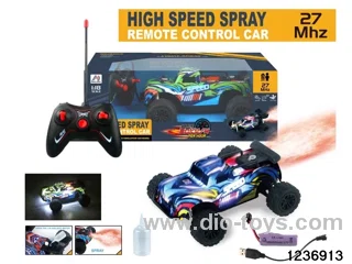 1:18 5 ch rc spray car with light，include battery