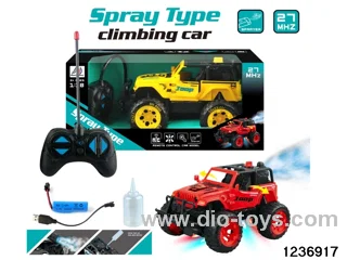 1:18 5 ch rc spray climbing car with light，include battery