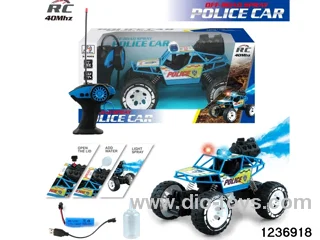 1:18 5 ch rc spray climbing car with light，include battery