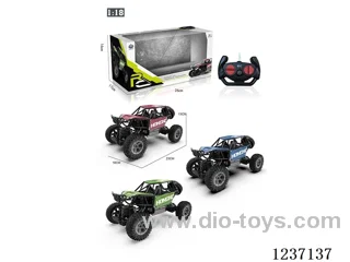 1:18 4ch alloy off-road rc car 3 colours mix included battery