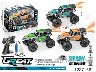 1:18 5ch 2.4G RC alloy Car W L/spray(included 3.7V Li-ion Battery+USB Cable)