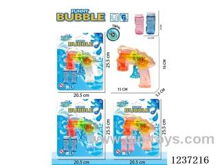 Self-absorbing Inertial bubble gun with light +2 Water included battery