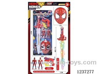 Spider-Man Mask Weapons Set W L/M not included battery