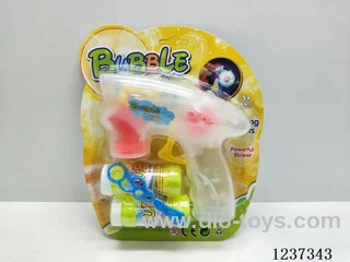 Inertial Self-priming Bubble Gun with light(2 Bottles of Water) Included battery