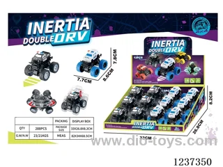dual inertia off-road police car (12 PCS)