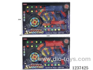 Soft bullet ping pong gun 2 colors mixed