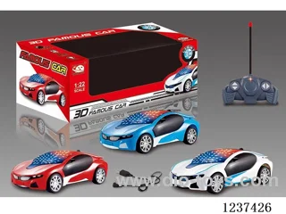 4ch rc car with 3D light included battery 3 colors mixed