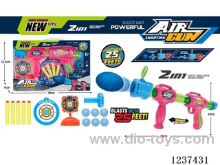 soft bullet gun + aerodynamic gun set 2-in-1 function 2 colors mixed