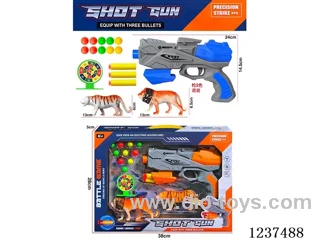 EVA soft bullet + table tennis space gun +animal 2 colors mixed