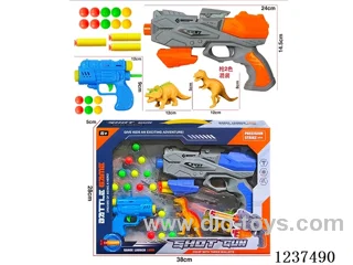 EVA soft bullet + table tennis space gun +animal 2 colors mixed