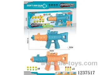 Aerodynamic soft bullet gun