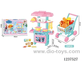 Shopping cart / cutlery table 2 in 1 (Ice and snow)
