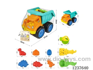 Tipper Construction Vehicle (Skidding) Beach Set 10pcs