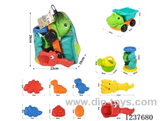 Dinosaur Car Beach Car Set 11pcs