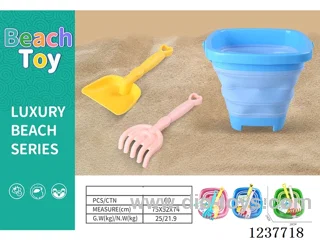 Beach Folding Bucket 3PCS