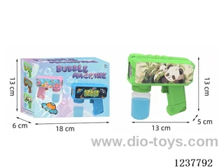 Automatic bubble gun with light not included battery