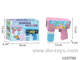 Automatic bubble gun with light not included battery