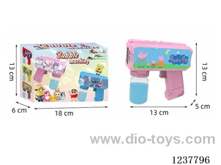 Automatic bubble gun with light not included battery