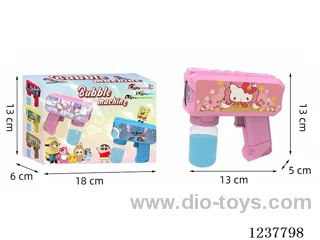 Automatic bubble gun with light not included battery