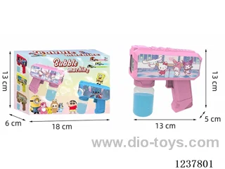 Automatic bubble gun with light not included battery