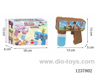 Automatic bubble gun with light not included battery