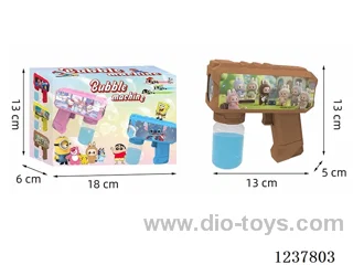 Automatic bubble gun with light not included battery
