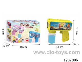 Automatic bubble gun with light not included battery