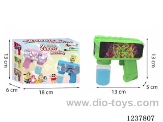Automatic bubble gun with light not included battery