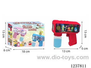 Automatic bubble gun with light not included battery